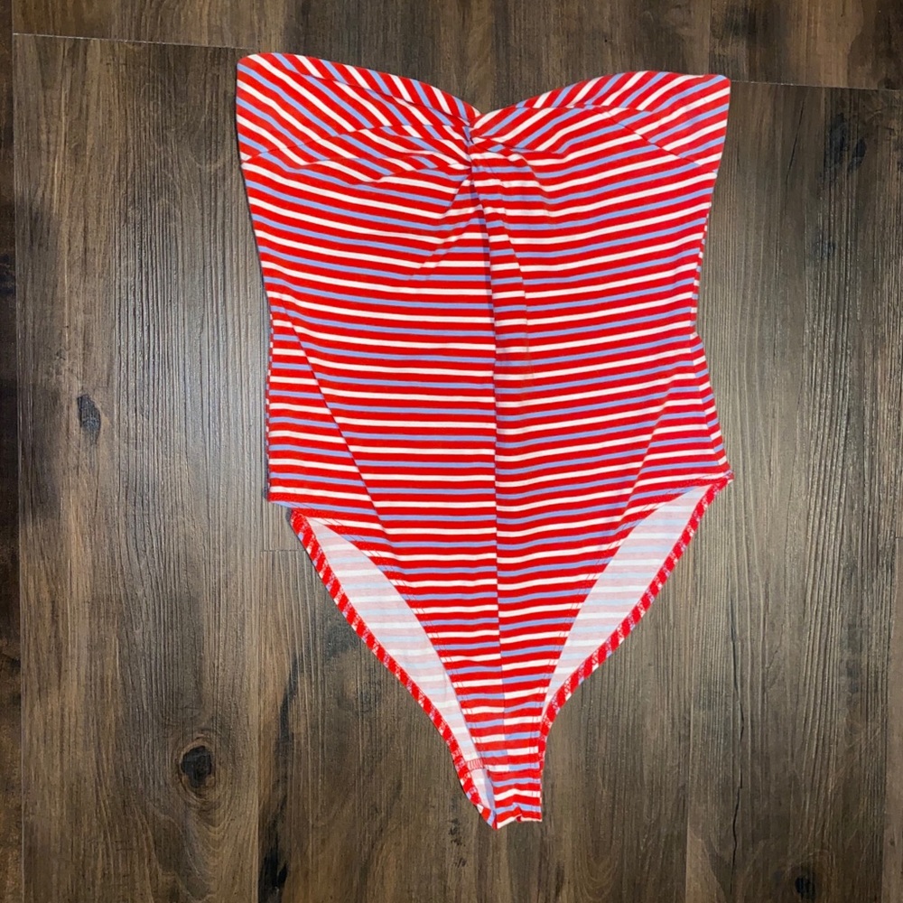 Stripped body suit